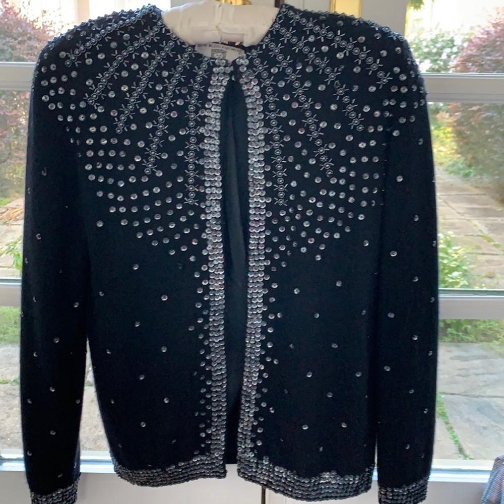 Black sequined sweater, Size S